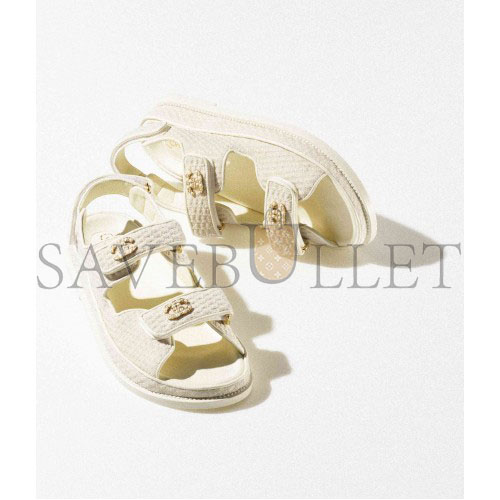 CHANEL SANDALS 		KNITWEAR			IVORY G35927 X56555 0N578