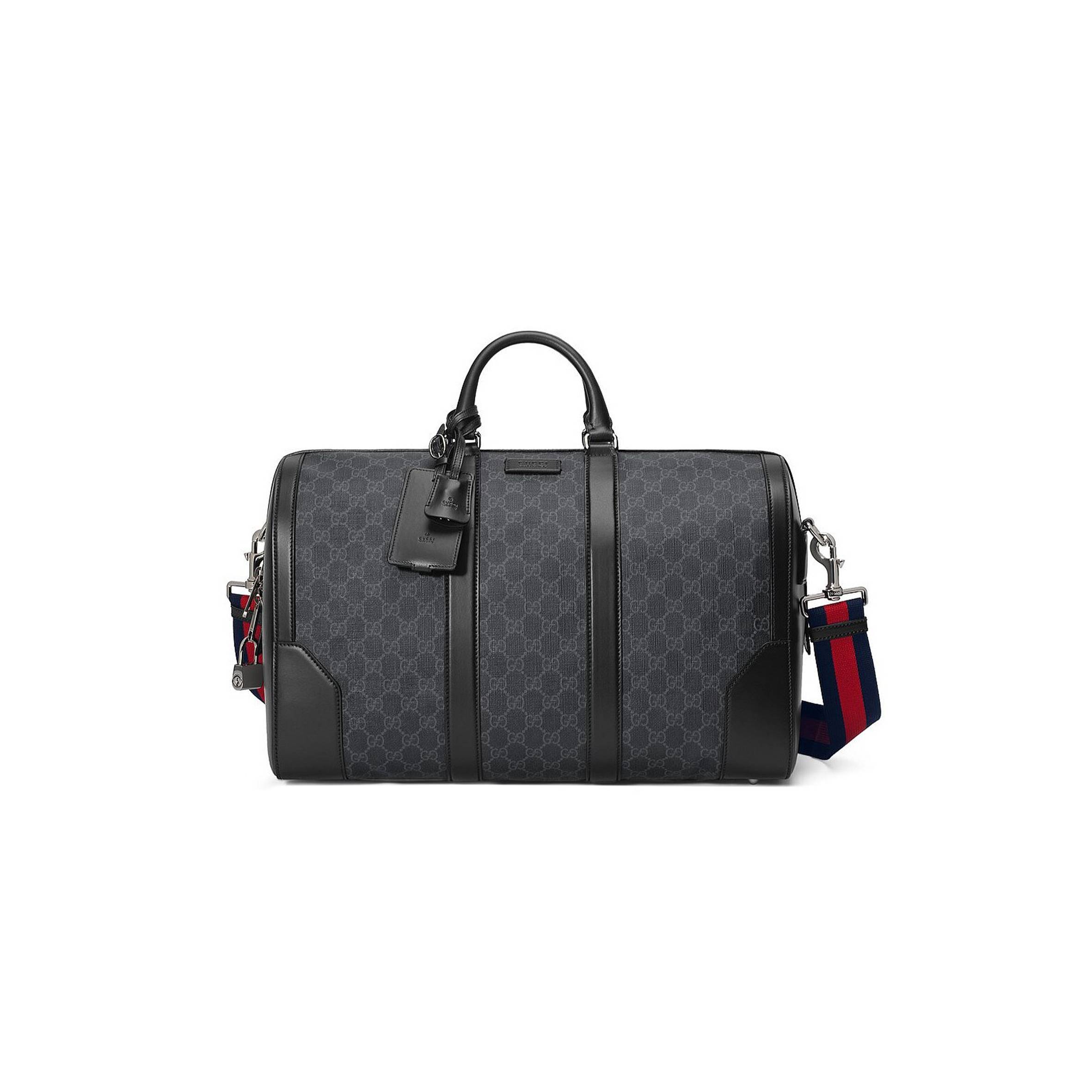 GUCCI GG BLACK CARRY-ON DUFFLE  ‎474131 (44*29*25cm)