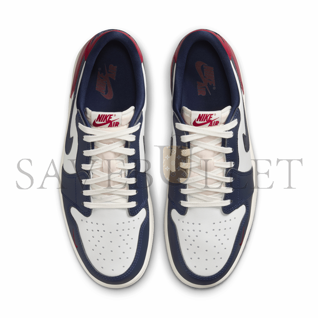 NIKE AIR JORDAN 1 LOW OG GYM RED & MIDNIGHT NAVY HQ2993-100