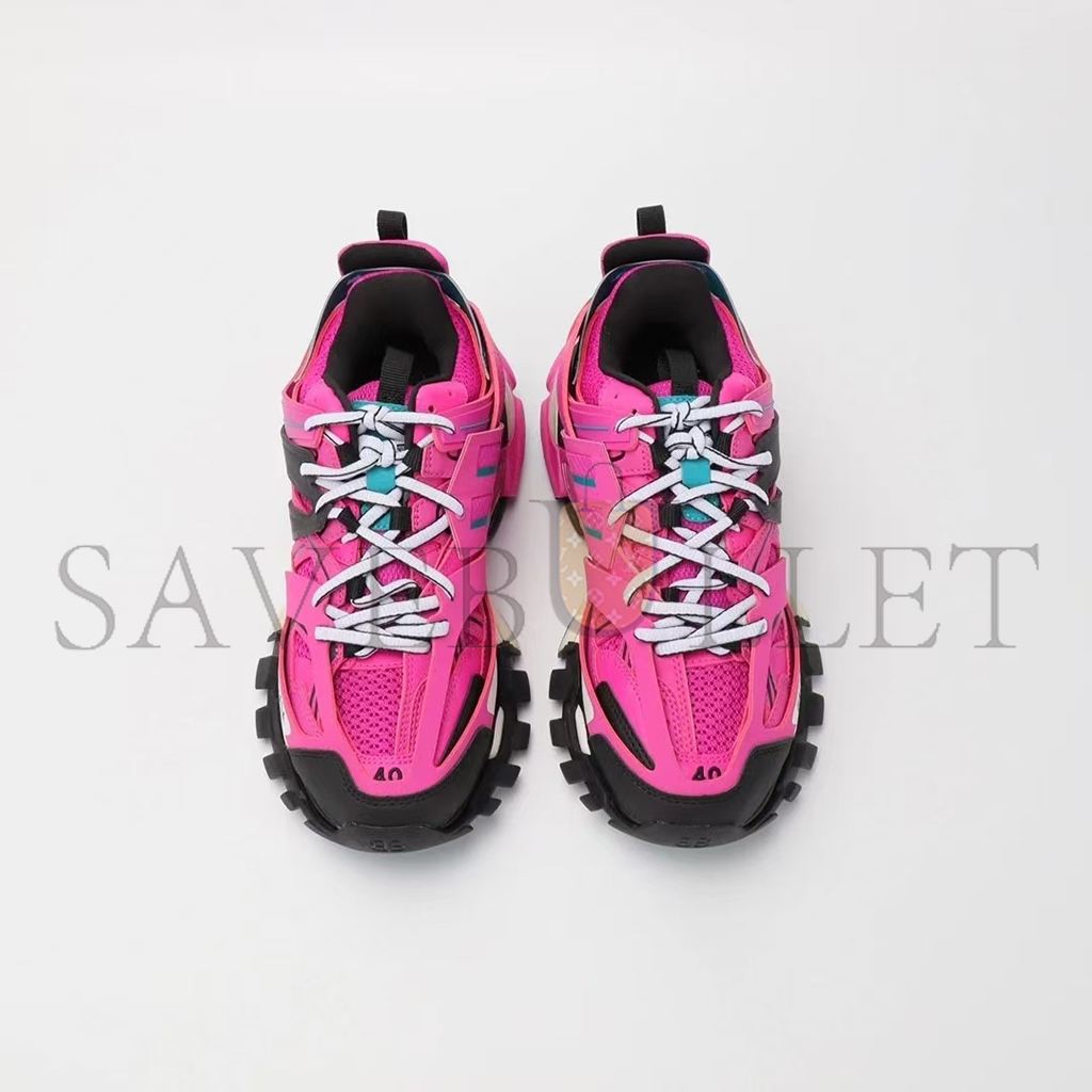 BALENCIAGA  MESH FABRIC WOMENS TRACK SNEAKERS PINK BLACK 542436W2LA12048