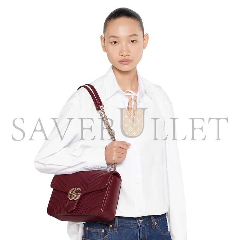 GUCCI GG MARMONT LARGE SHOULDER BAG 838985AAE386207 (30.5*18*8cm)