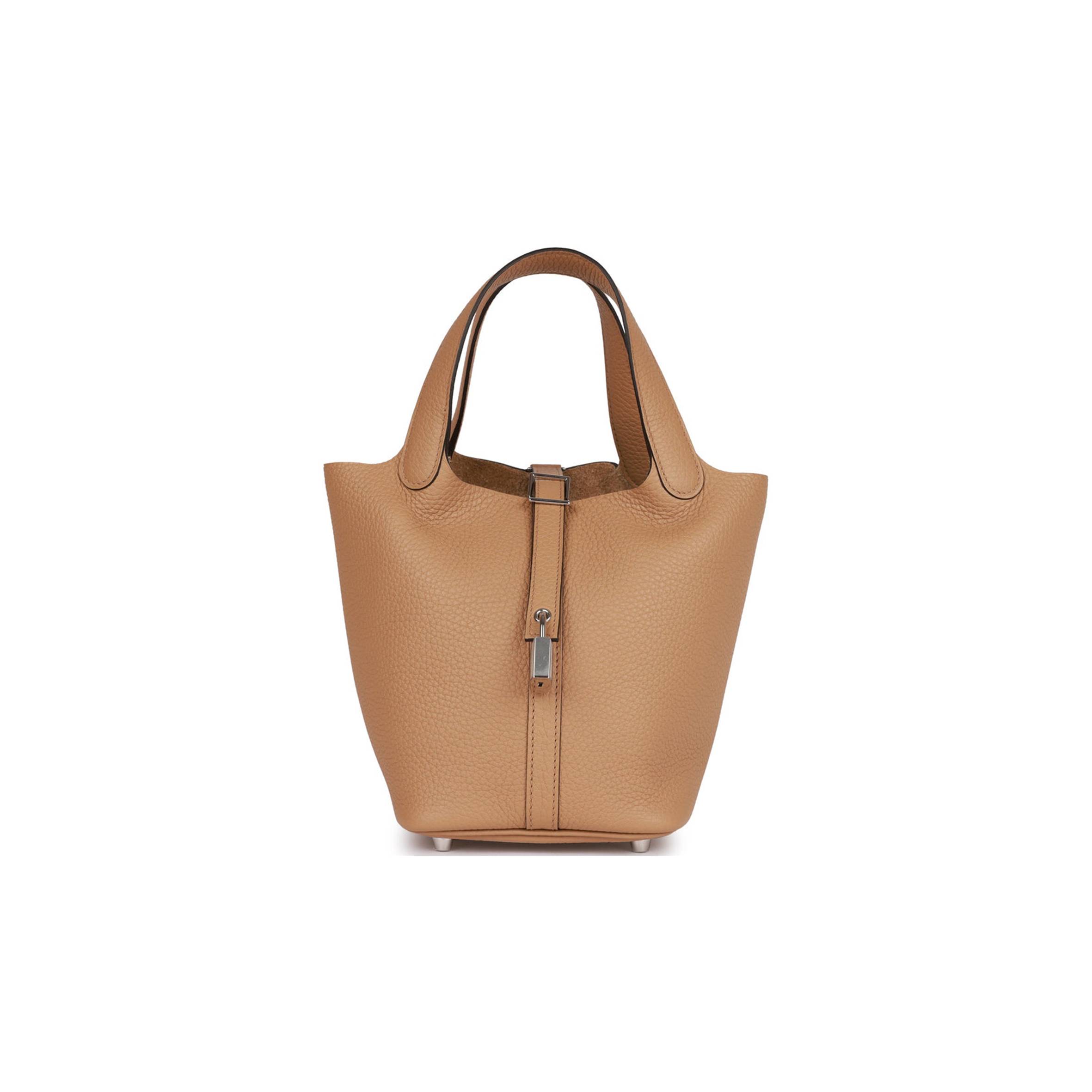 HERMES PICOTIN LOCK 18 CHAI CLEMENCE PALLADIUM HARDWARE (18*13*18cm)