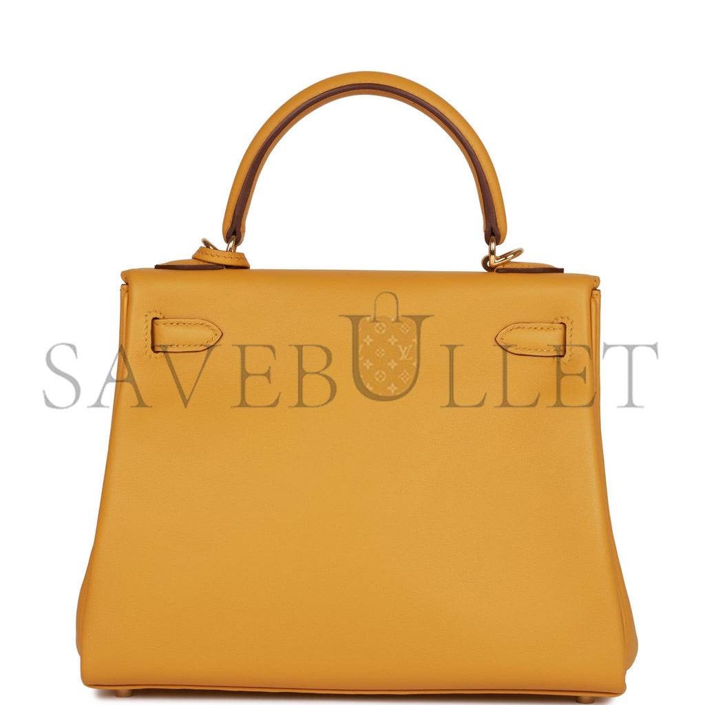 HERMES KELLY RETOURNE 25 IN & OUT NATA SWIFT PALLADIUM HARDWARE HANDMADE(25*17*7cm)