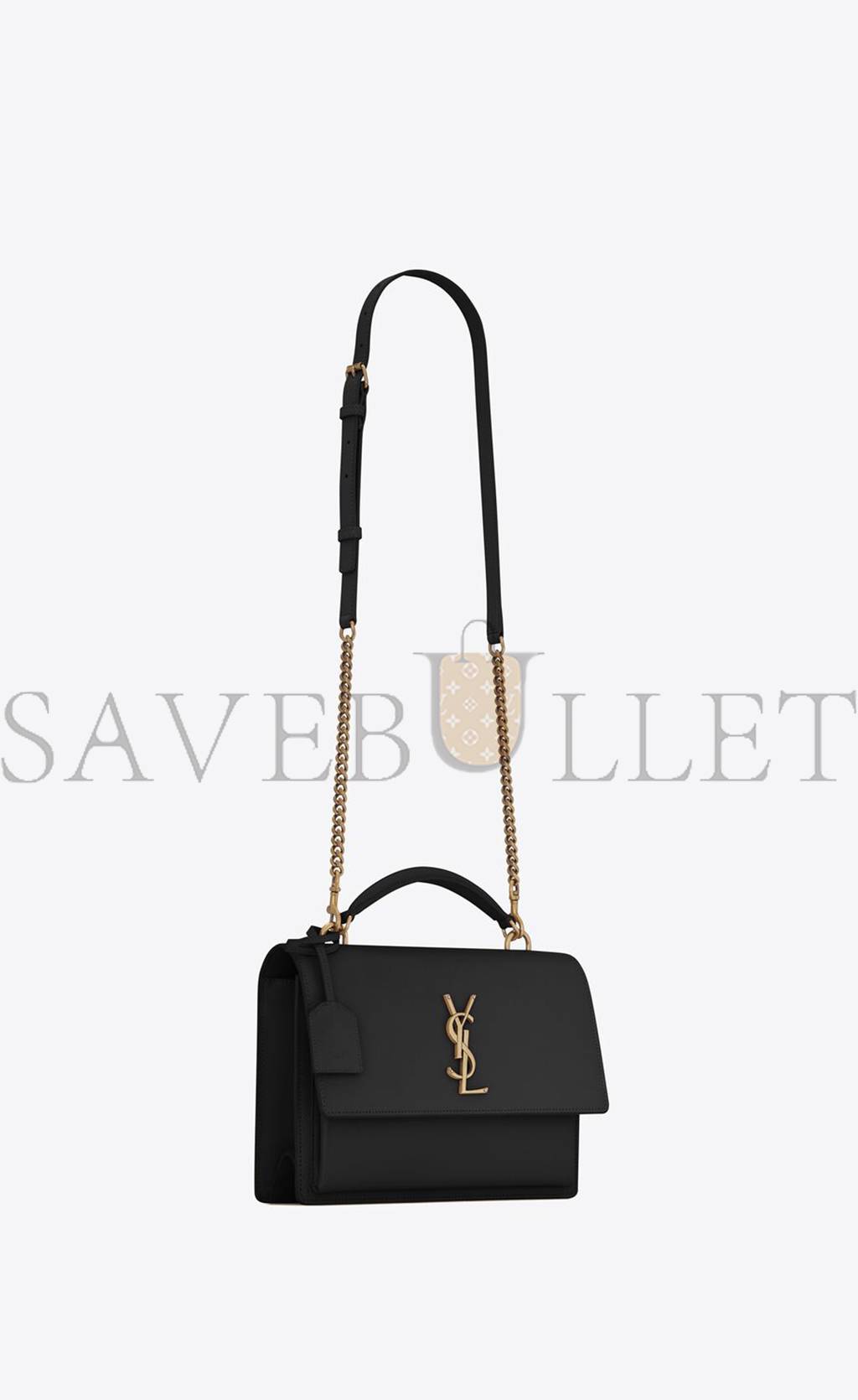 YSL SUNSET MEDIUM TOP HANDLE IN SMOOTH LEATHER 634723D420W1000 (25*18*5cm)